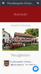 Mobile Screenshot of musikkapelle-hinterschmiding.de